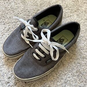 Vans • Gray Herringbone Canvas Sneakers